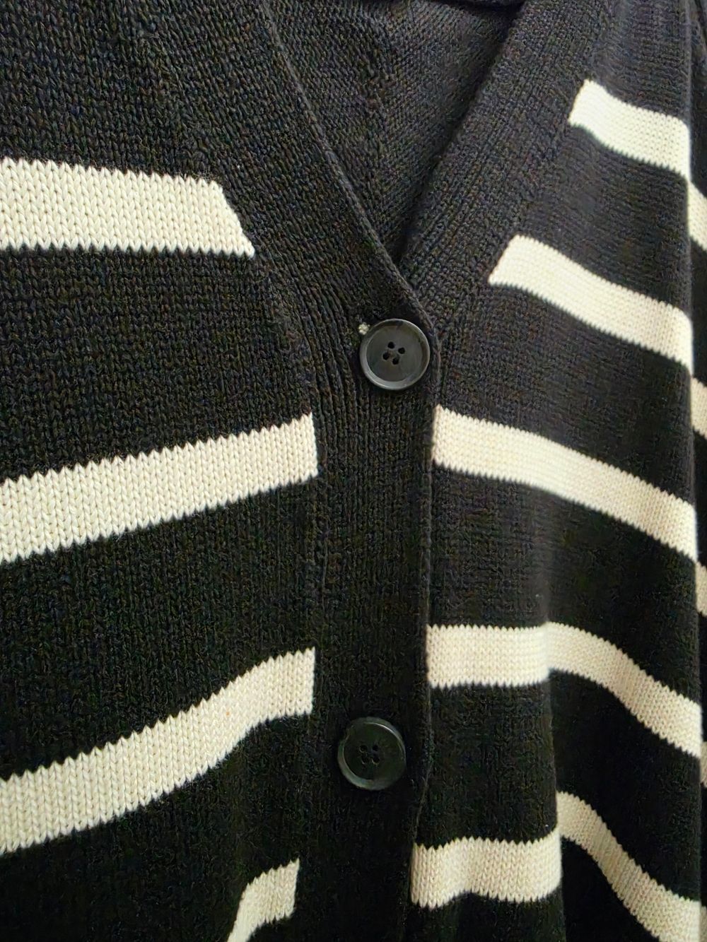 Terra & Sky Women's Plus Size Boyfriend Cotton Cardigan, Midweight - Picture 9 of 9